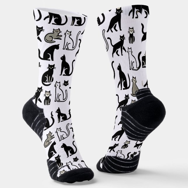 Chaussette Chaussettes Motif Cosy Black Cat (Angulaire)
