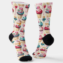 Chaussettes Motif Cupcake