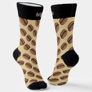 Chaussette Chaussettes Motif Icône Café Bean