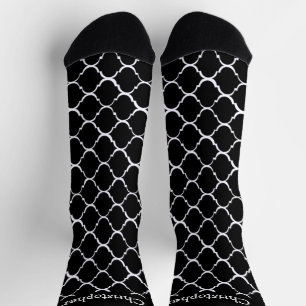 Chaussette Chaussettes motif marocain noir Design