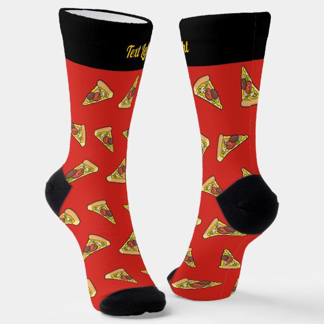 Chaussette Chaussettes Motif Pizza Slice (Angulaire)