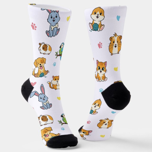 Chaussette Chaussettes Motif pour animaux de compagnie de des (Angulaire)
