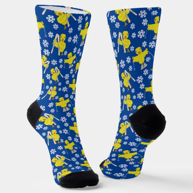 Chaussette Chaussettes Motif pour poussettes de ski (Angulaire)