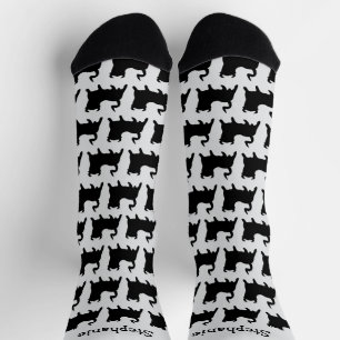 Chaussette Chaussettes motif taureau noir