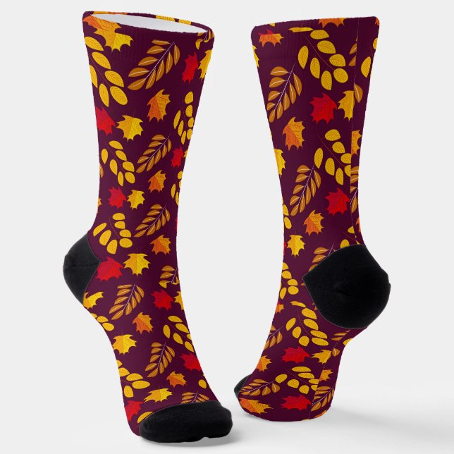 Chaussette Chaussettes Motifs "AUTOMNE" (Angulaire)
