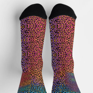 Chaussette Chaussettes Motifs Cheetah Leopard - Wild & Stylis