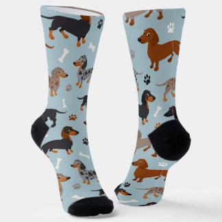 Chaussette Chaussettes Motifs Dachshund Paws et Bones