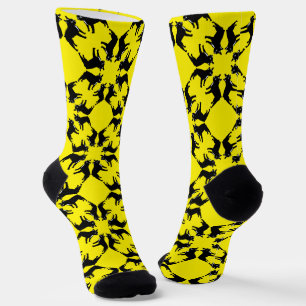 Chaussette Chaussettes motifs de grille linéaire Bulldog