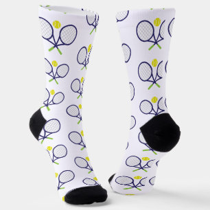 Chaussette Chaussettes Motifs de la Marine Tennis Racquets