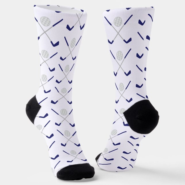 Chaussette Chaussettes Motifs des clubs de golf de la Marine (Angulaire)