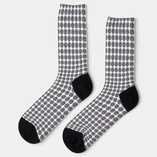Chaussette Chaussettes Motifs du Commonwealth Club (Gauche)
