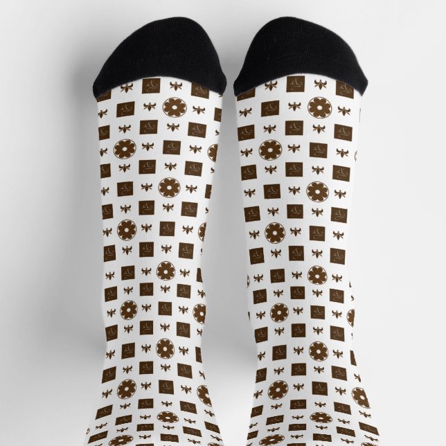 Chaussette Chaussettes Motifs élégantes et classiques (Haut)