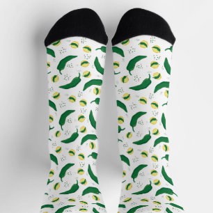 Chaussette Chaussettes Motifs élégantes Green Chili