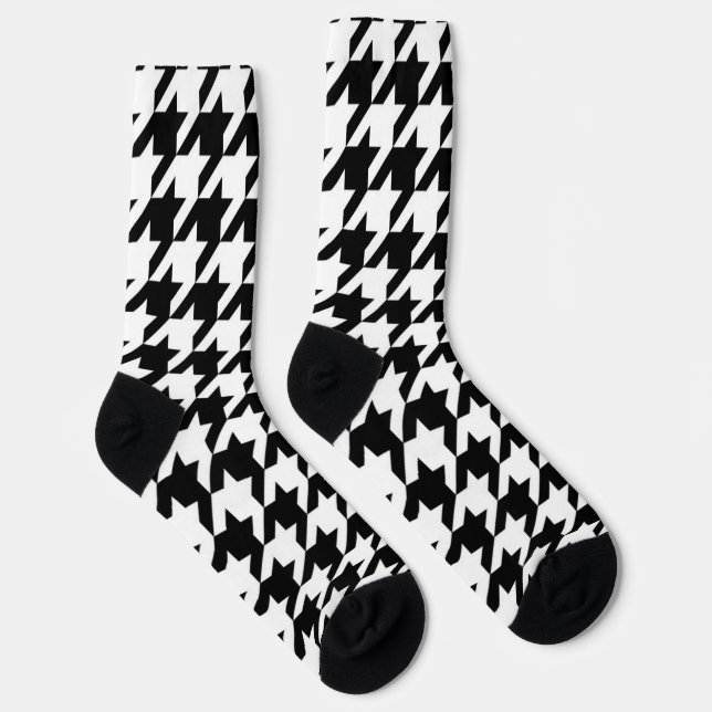 Chaussette Chaussettes Motifs en noir et blanc (Droite)