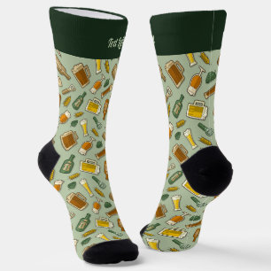 Chaussette Chaussettes Motifs Icônes Bières