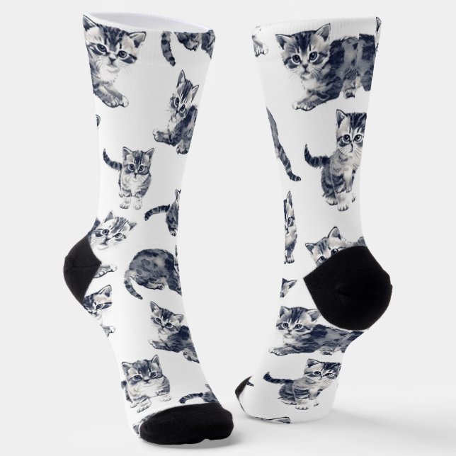 Chaussette Chaussettes Motifs Kitten adorables - Cadeau Pour  (Angulaire)
