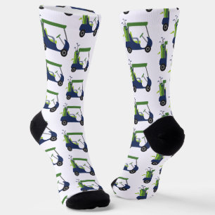 Chaussette Chaussettes Motifs Marine & Green Golf Cart