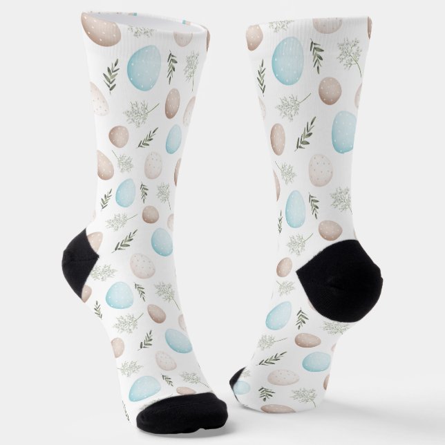 Chaussette Chaussettes Motifs Monogrammes OEufs de Pâques mig (Angulaire)