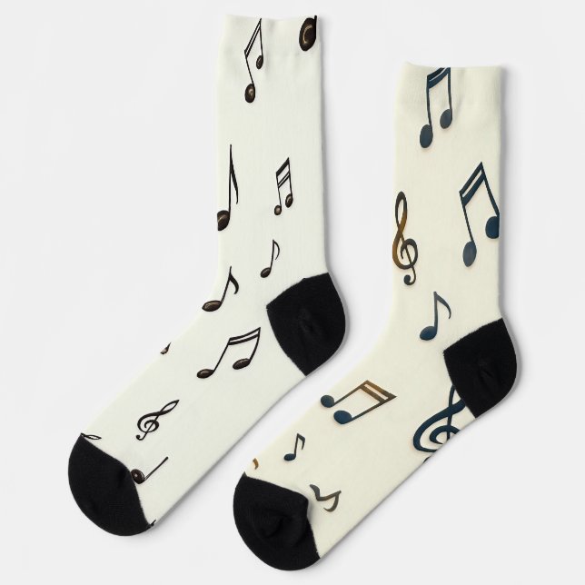 Chaussette Chaussettes motifs musicales (Gauche)