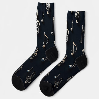 Chaussette Chaussettes motifs musicales