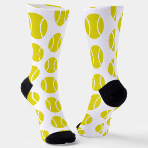 Chaussette Chaussettes Motifs pour balles de tennis Jaunes