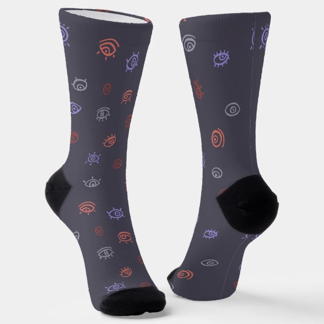 Chaussette Chaussettes Motifs pour yeux maléfiques (Angulaire)