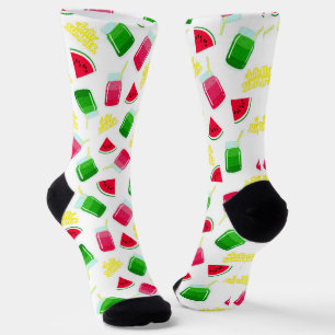 Chaussette Chaussettes Motifs Watermelon été