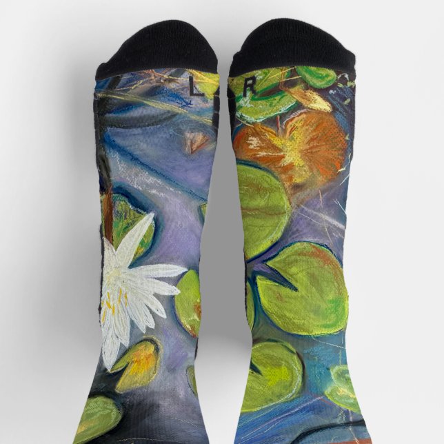 Chaussette Chaussettes Nénuphar en Fleurs (Haut)