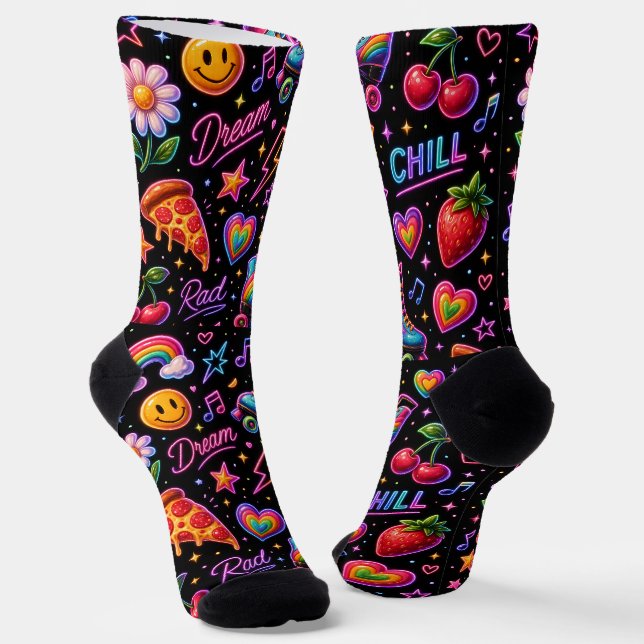 Chaussette Chaussettes Néon Zoynk 0047480 (Angulaire)