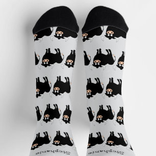 Chaussette Chaussettes Noir Bull Design