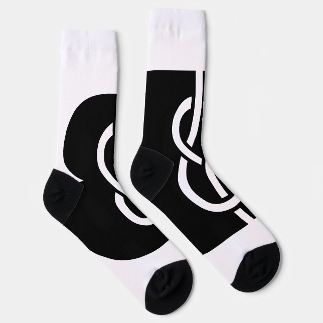 Chaussette Chaussettes - noir et blanc (Droite)
