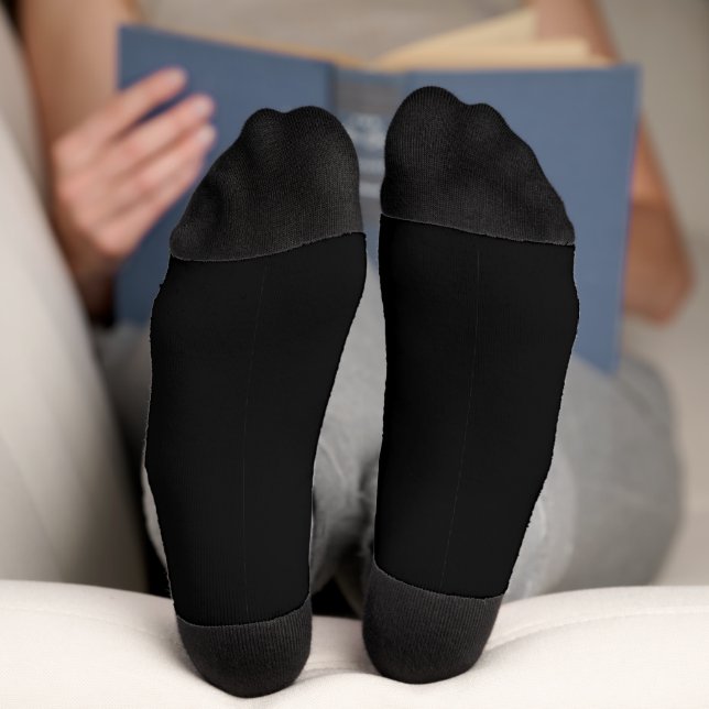 Chaussette Chaussettes noires solides classiques pour le port (Fond)