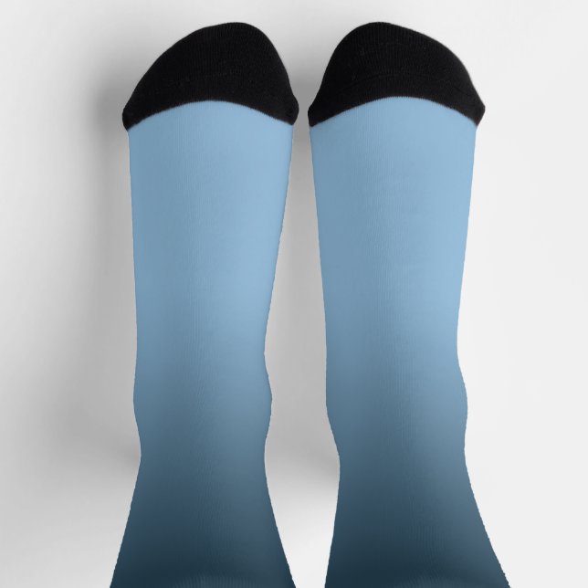 Chaussette Chaussettes Ombré bleu dégradé (Haut)