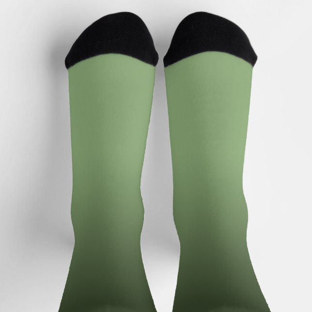 Chaussette Chaussettes Ombré vert dégradé (Haut)