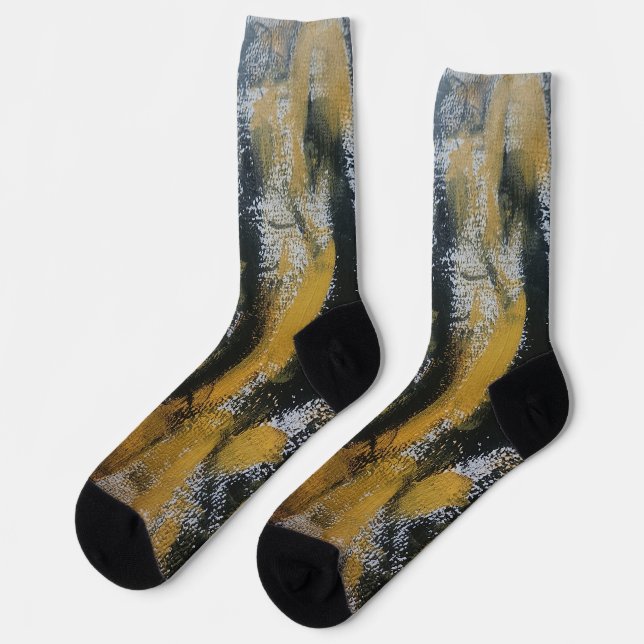 Chaussette Chaussettes orange et noires (Gauche)