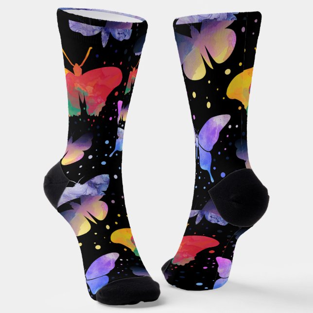 Chaussette Chaussettes papillon colorées (Angulaire)