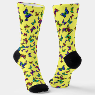Chaussette Chaussettes papillon colorées
