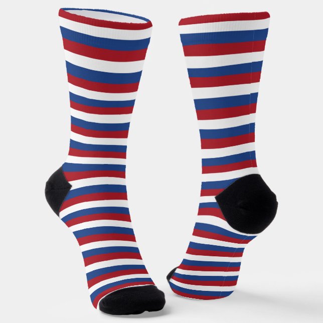 Chaussette Chaussettes Pays-Bas, mode patriotique du drapeau  (Angulaire)