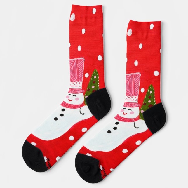 Chaussette Chaussettes Père Noël de Noël (Gauche)