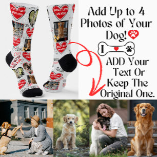 Chaussette Chaussettes personnalisées au visage de chien, Pho