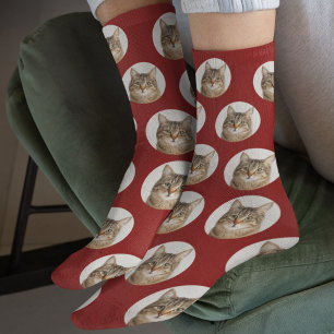 Chaussette Chaussettes personnalisées avec photo de chat mign
