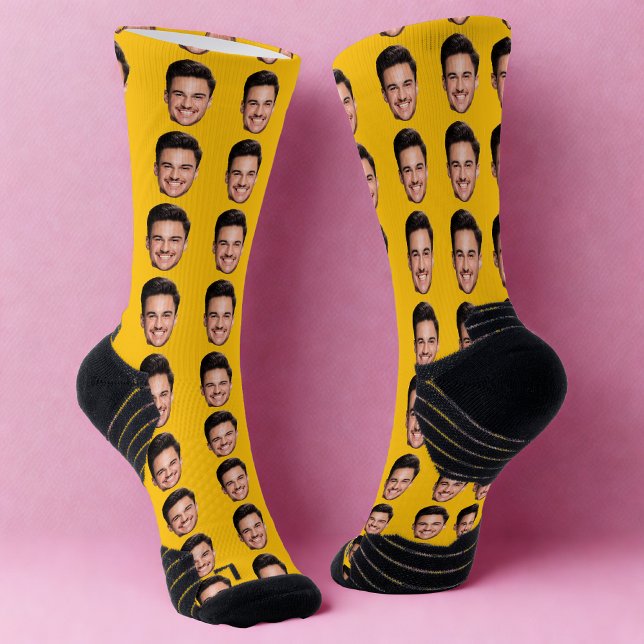Chaussette Chaussettes personnalisées avec photo de visage (Créateur téléchargé)