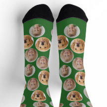 Chaussettes personnalisées avec trois photos de vi