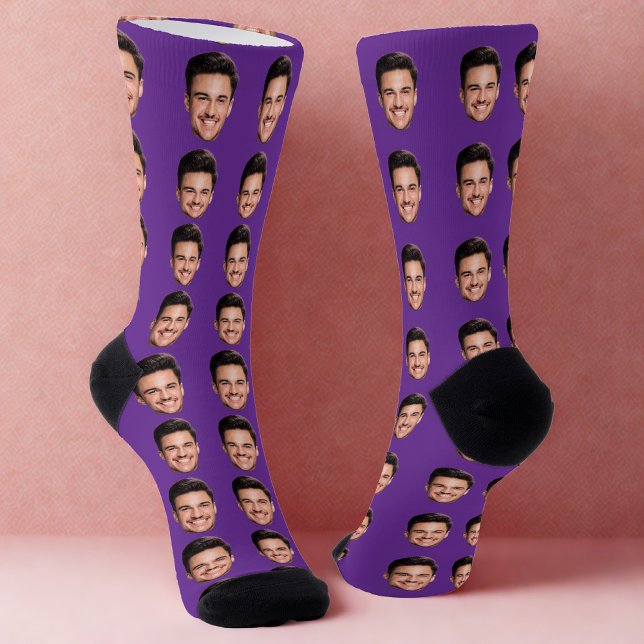 Chaussette Chaussettes Personnalisées Multi-Visages (Créateur téléchargé)