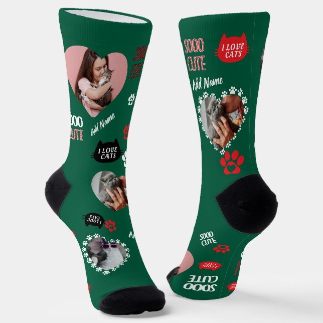 Chaussette Chaussettes personnalisées pour chat - Cadeau pour (Angulaire)