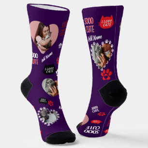 Chaussette Chaussettes personnalisées pour chats - Cadeau pou