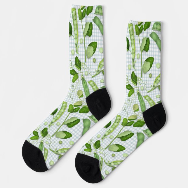 Chaussette Chaussettes Petits Pois Verts (Gauche)