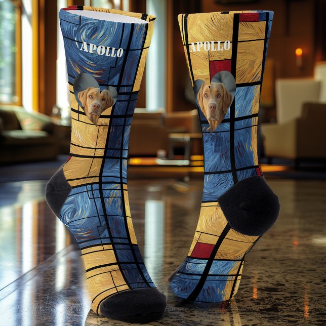 Chaussette Chaussettes Photo Cœur : Conception d'Art Moderne  (Créateur téléchargé)