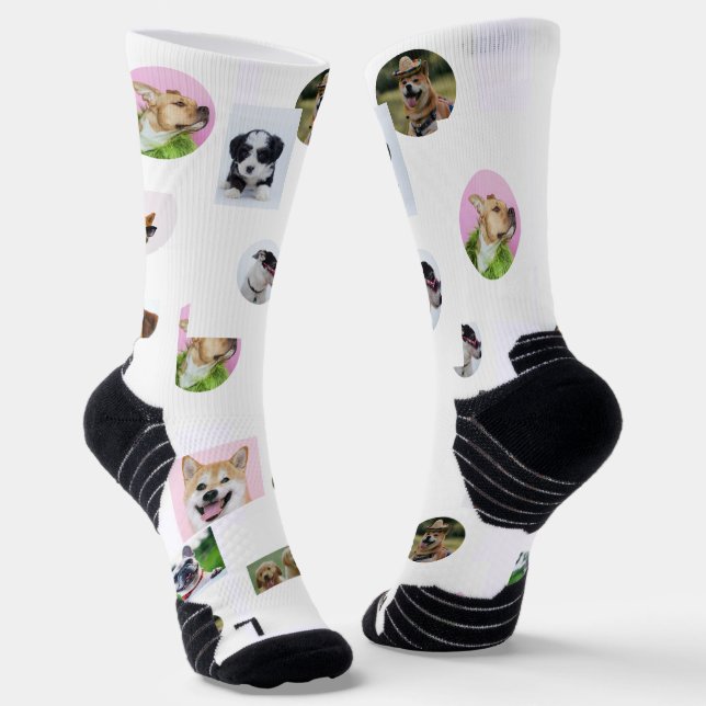Chaussette Chaussettes photo personnalisées avec animaux de c (Angulaire)