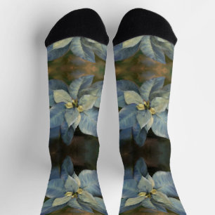 Chaussette Chaussettes - Poinsettia bleue
